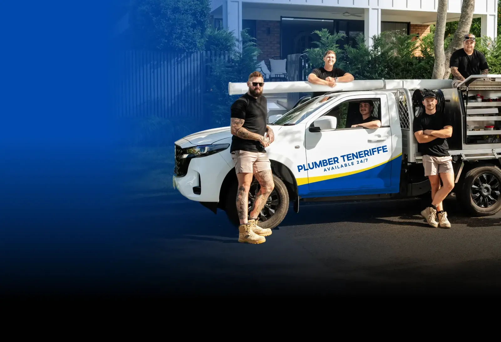 Plumber Teneriffe team with the ute